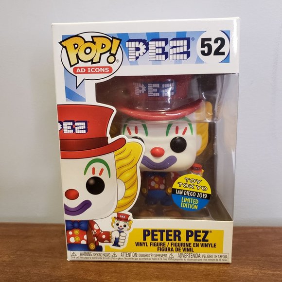 Funko Pop! #52 Ad Icons Peter Pez 2019 SDCC Toy Tokyo Exclusive READ DESCRIPTION - Picture 2 of 9